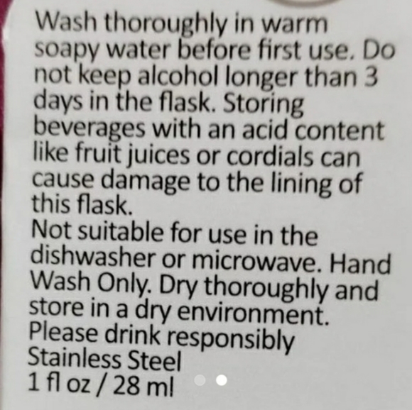 Party In My Pocket Keychain Hip Flask🖤🥃 - Picture 3 of 3